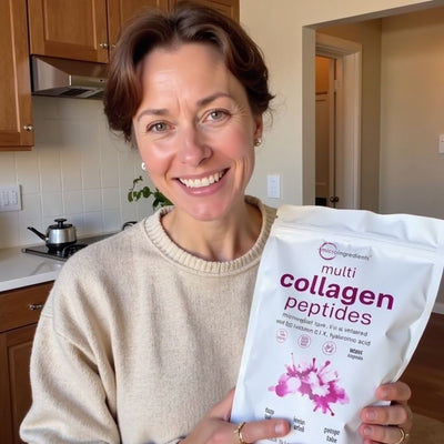 Elarin - Multi Collagen Peptides Powder with Hyaluronic Acid, Biotin & Vitamin C (Unflavored)