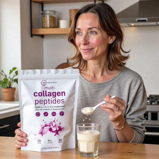 Elarin - Multi Collagen Peptides Powder with Hyaluronic Acid, Biotin & Vitamin C (Unflavored)