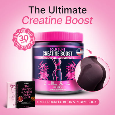 Bold Buns Creatine for Women – Build Strength, Support Skin Glow & Hair Health (incl. 2 FREE Gifts)