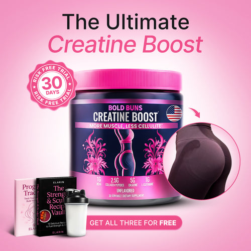 Bold Buns Creatine for Women – Build Strength, Support Skin Glow & Hair Health (incl. 3 FREE Gifts)