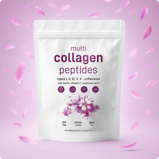 Elarin - Multi Collagen Peptides Powder with Hyaluronic Acid, Biotin & Vitamin C (Unflavored)