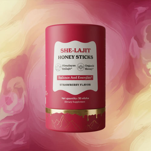 SHE-Lajit Women Multi-Mineral Honey Sticks - Strawberry Flavor