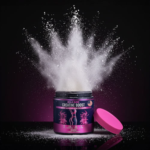 Bold Buns Creatine for Women – Build Strength, Support Skin Glow & Hair Health (incl. 2 FREE Gifts)